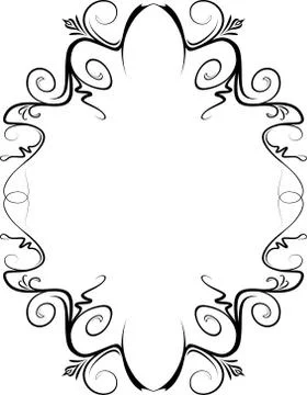 Elegant decorative frame. Stock Illustration
