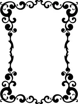 Elegant decorative frame. Stock Illustration