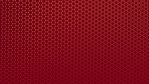 Elegant deep red animation with horizontal geometric transition, hexagonal grid Stock Footage 330924968