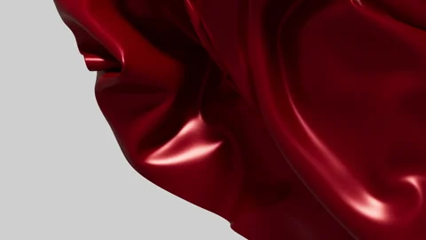 Elegant deep red silk satin cloth flowing texture animation 스톡 동영상 343758180