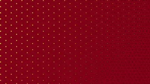 Elegant deep red video pattern with repeating star geometry, precise symmetry Stock Footage 330095642