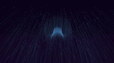Elegant Deep Sea Creature Light Particle Stock Footage 60978313