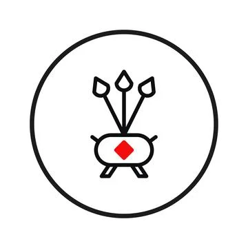 Elegant depiction of stylized botanical elements within a geometric circula.. Stock Illustration