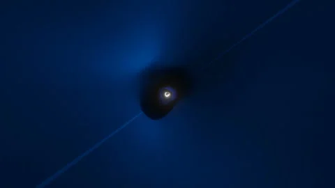 Elegant design solution. Abstract spatial tunnel. Seamless loop. Stock Footage 131317454