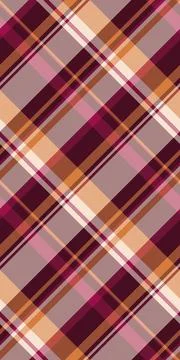 Elegant diagonal plaid pattern in autumnal hues.  Perfect for textile design, Stockillustratie