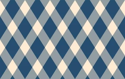 Elegant diagonal plaid pattern in calming blue and cream tones. Perfect for t Stock Illustration