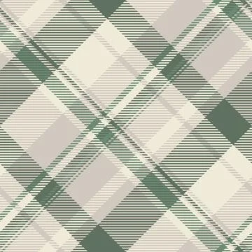 Elegant diagonal plaid pattern in muted sage green and beige.  Perfect for te Illustrazione stock