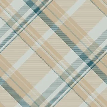 Elegant diagonal plaid pattern in muted beige, teal, and white.  Perfect for  Illustrazione stock