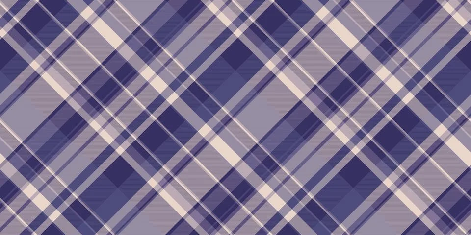 Elegant diagonal plaid pattern in muted purples and creams. Perfect for texti Stock Illustration