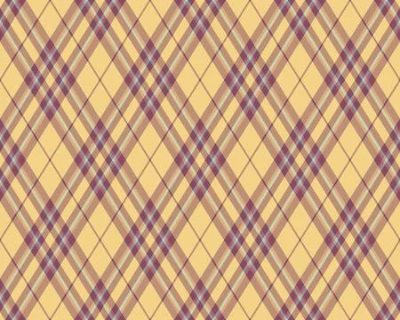 Elegant diagonal plaid pattern in muted autumnal tones.  Perfect for textile  Illustrazione stock