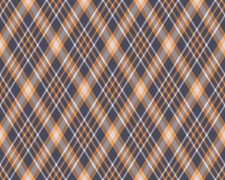 Elegant diagonal plaid pattern in muted orange, gray, and white.  Perfect for Stock Illustration