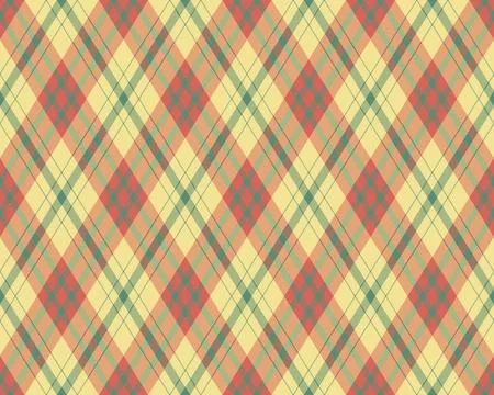 Elegant diagonal plaid pattern in muted autumnal tones.  Perfect for textile  Stockillustratie