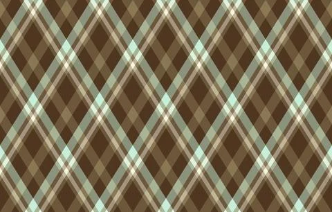 Elegant diagonal plaid pattern in muted brown and teal tones.  Perfect for te Stock Illustration