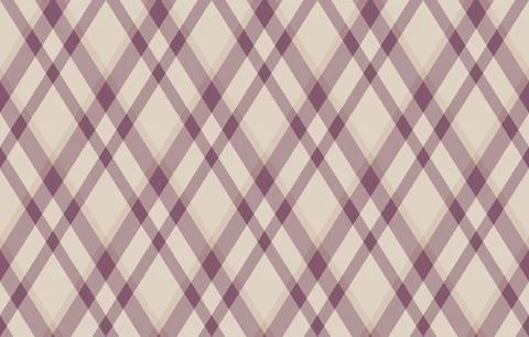 Elegant diagonal plaid pattern in muted mauve and beige.  Perfect for textile Illustrazione stock
