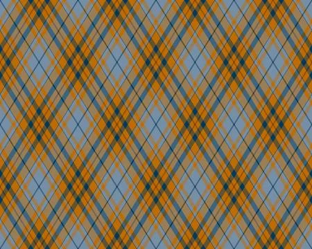 Elegant diagonal plaid pattern in muted orange, blue, and beige.  Perfect for Stock Illustration