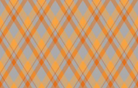 Elegant diagonal plaid pattern in muted orange and grey tones. Perfect for te Illustrazione stock