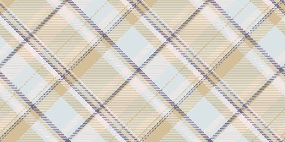 Elegant diagonal plaid pattern in pastel hues. Timeless textile design. Ideal Stockillustratie