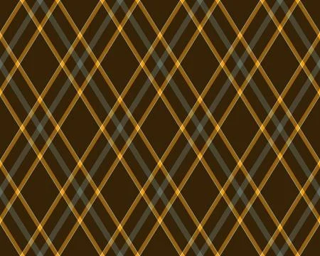 Elegant diagonal plaid pattern in rich brown and gold hues.  Perfect for fall Stock Illustration