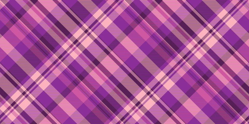 Elegant diagonal plaid pattern in shades of purple and pink.  Perfect for tex Illustrazione stock