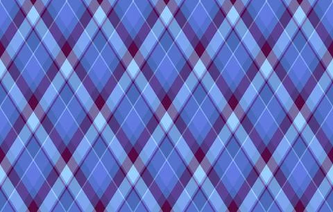 Elegant diagonal plaid pattern in shades of blue and purple.  Perfect for tex 스톡 일러스트
