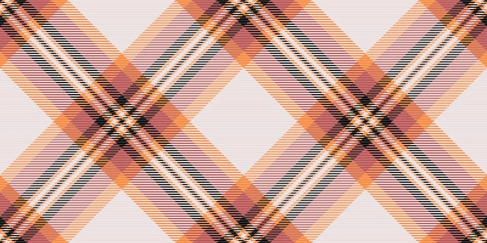 Elegant diagonal plaid pattern in soft peach, rose, and beige tones.  Perfect 스톡 일러스트