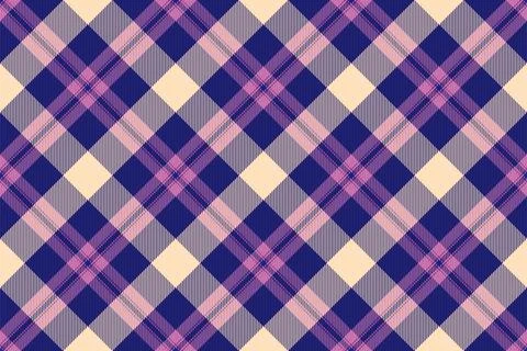 Elegant diagonal plaid pattern in soft purple, pink, and cream.  Perfect for  Stock Illustration
