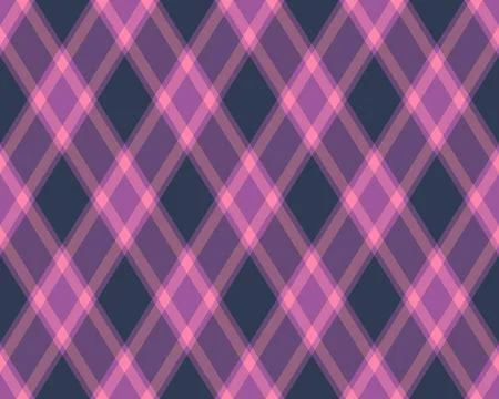 Elegant diagonal plaid pattern in soft pink and dark navy.  Perfect for texti Illustrazione stock