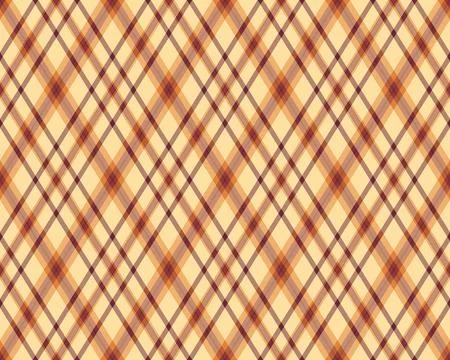 Elegant diagonal plaid pattern in warm autumnal tones.  Perfect for falltheme Stock Illustration
