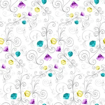 Elegant diamonds texture. Vector illustration. Stock Illustration