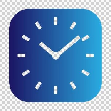 Elegant digital clock illustration. Stock Illustration