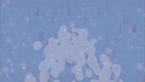 Elegant Digital Flowing Shapes Creative Motion Stock Footage 328671598