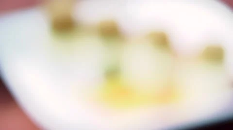 Elegant Dining With Defocusing In The Beginning Stock Footage 52694915