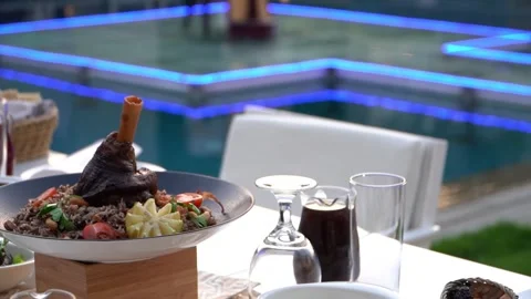 Elegant Dining Experience Stock Footage 318303071