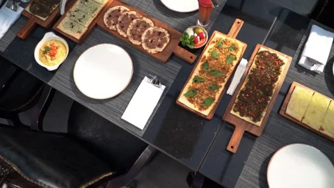 Elegant Dining Setup Video stock 318303333