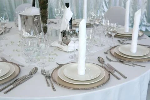 Elegant dinner Stock Photos