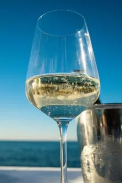 Elegant dinner with a view Stock Photos