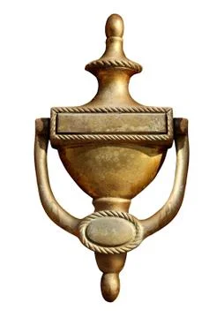 Elegant door knocker Stock Illustration
