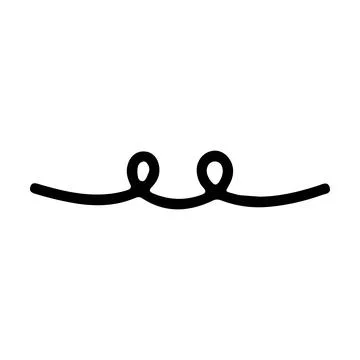 Elegant double loop decorative divider vector illustration for wedding stat.. 스톡 일러스트