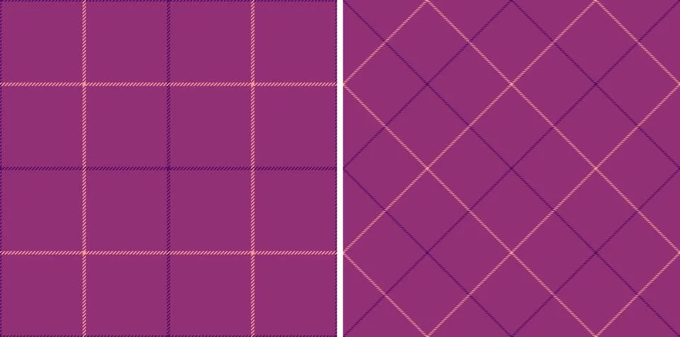 Elegant dual plaid pattern.  Subtle mauve and dusty rose hues create a sophis Stock Illustration