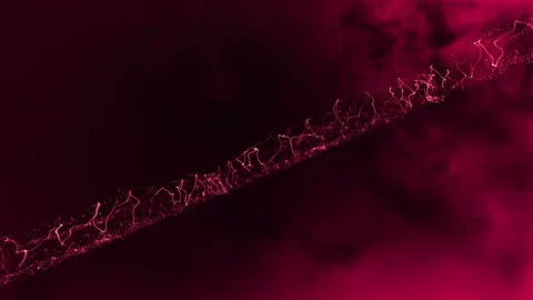 Elegant dynamic abstract background with sparkles, strings floating swirling Stock Footage 108329057
