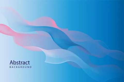 Elegant Dynamic Fluid Wave Gradient Abstract Background Stock Illustration