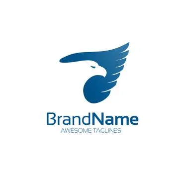 Elegant eagle logo concept Stock Illustration