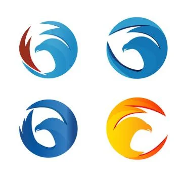 Elegant eagle logo concept Stock Illustration