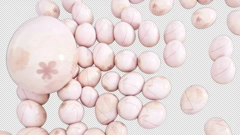 Elegant Easter Eggs Roll Video stock 269676964