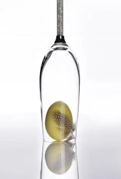 Elegant easter table decor Stock Photos