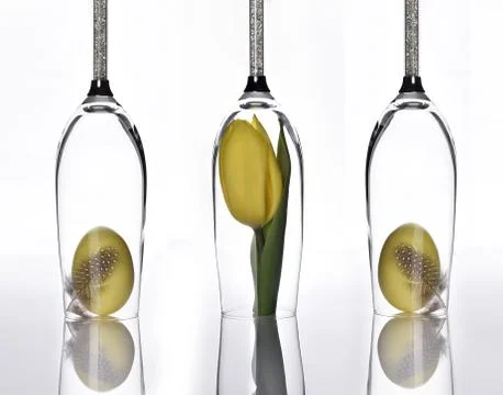 Elegant easter table decor 스톡 사진