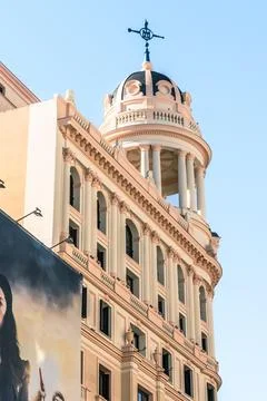 Elegant Edificio La Adriatica by Luis Sainz de los Terreros, 1926 Stock Photos