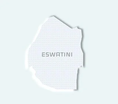 Elegant Eswatini map Stock Illustration