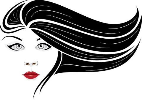 Elegant Face Stock Illustration