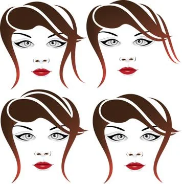 Elegant Face Stock Illustration